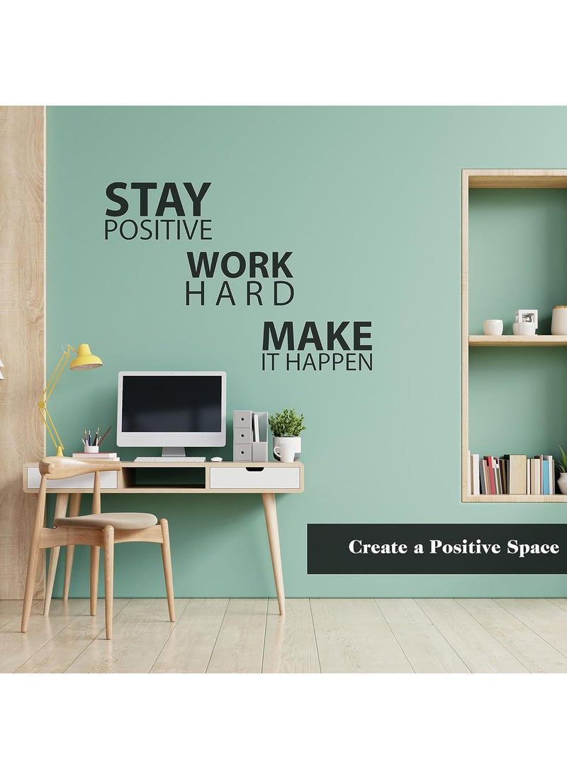 Spoil Your Wall ابق إيجابياً اعمل بجد اجعلها تحدث ملصق حائط ، فنون الحائط ديكور المنزل ملصقات الحائط ، 22x34 بوصة من Spoil Your Wall - Image 3