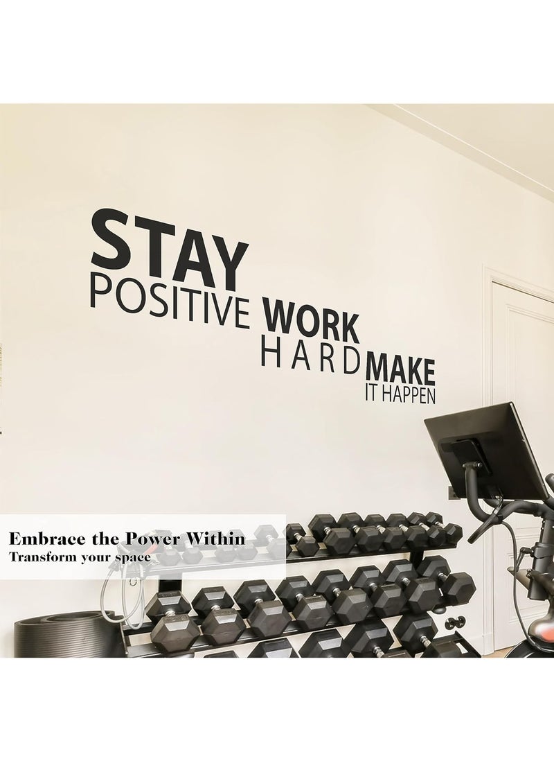 Spoil Your Wall ابق إيجابياً اعمل بجد اجعلها تحدث ملصق حائط ، فنون الحائط ديكور المنزل ملصقات الحائط ، 22x34 بوصة من Spoil Your Wall - Image 4