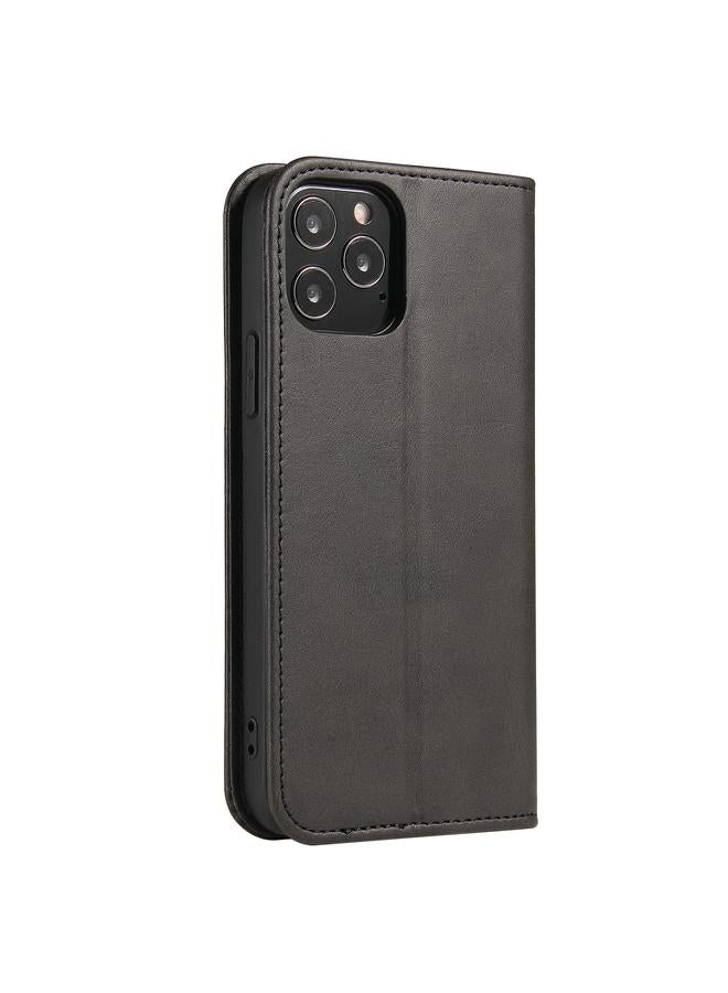 S-TOP Case For iPhone 12 / 12 Pro Calf Texture Magnetic Horizontal Flip Leather Case with Holder & Card Slots & Wallet - Image 3