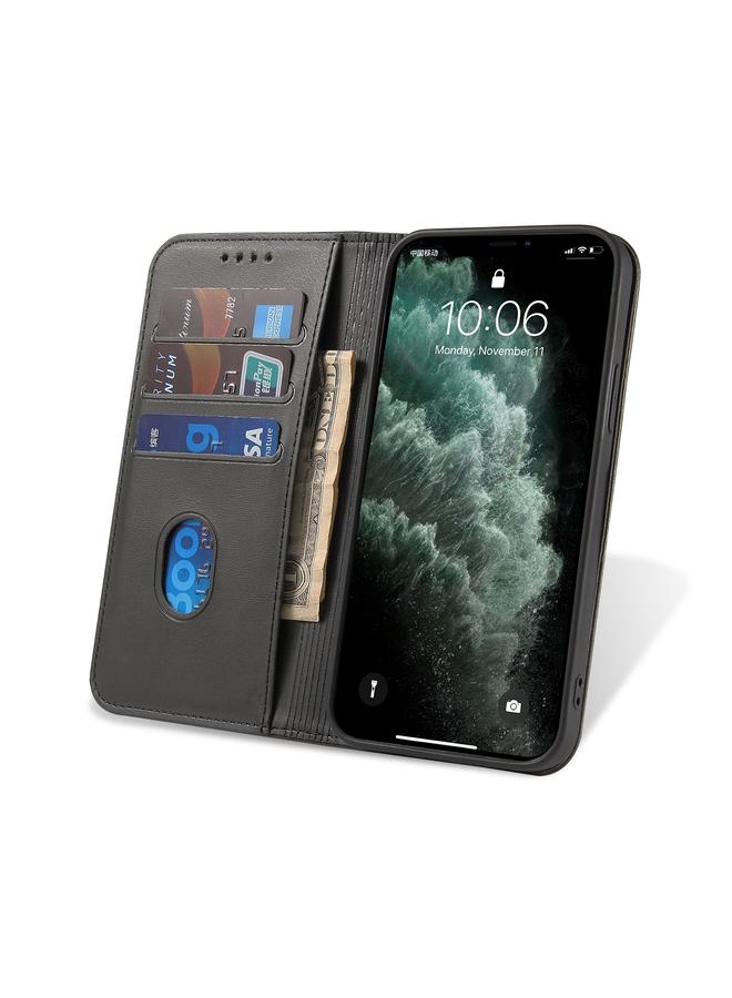 S-TOP Case For iPhone 12 / 12 Pro Calf Texture Magnetic Horizontal Flip Leather Case with Holder & Card Slots & Wallet - Image 5