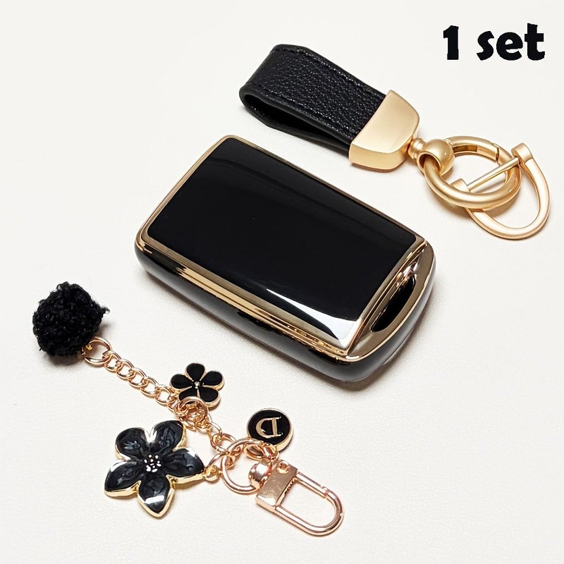 Green Key Fob Cover For Mazda 3 CX 5 CX 30 CX 9 360 Protection Keychain Case - Image 1