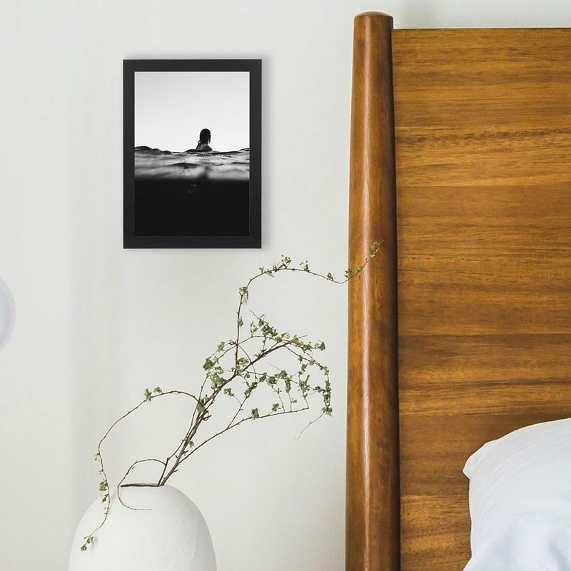 KAIWIN إطار صور KAIWIN أسود A5 / 21 × 14.8 سم مجموعة من 4، بزجاج أكريليك للعرض على سطح الطاولة والتركيب على الحائط تصميم عصري مرن عملي - Image 2