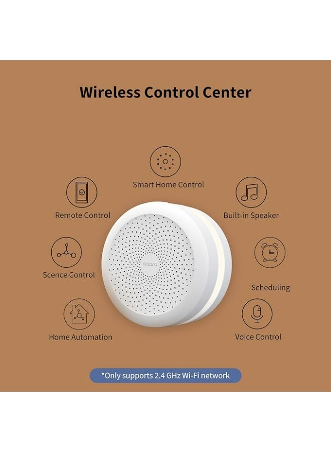 أكارا جهاز Aqara Hub M1S Gen 2، جسر المنزل الذكي لنظام الإنذار (يتطلب اتصال واي فاي بتردد 2.4 جيجاهرتز، لا يدعم واي فاي 6)، للمراقبة والتحكم عن بُعد، وأتمتة المنزل - Image 3