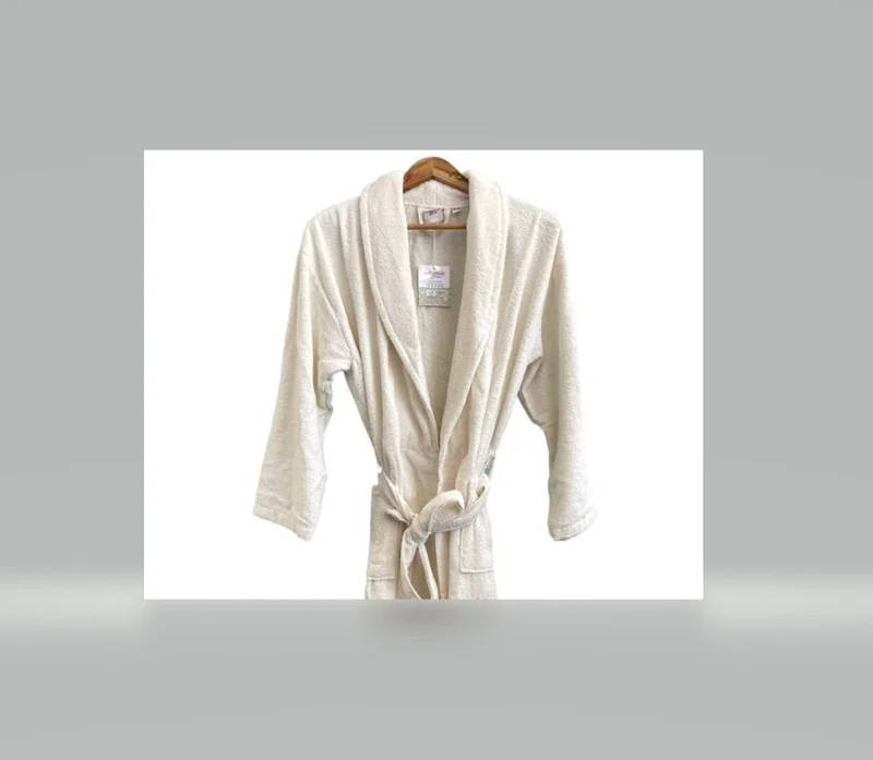 COTTON BOX Single Bathrobe Cream