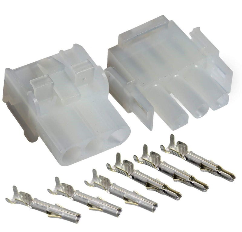 Molex -3 Match Set - (3-Pin) w/14-20 AWG, Wire Connector - 2.13mm D, Latch Lock, MLX™ - Image 1