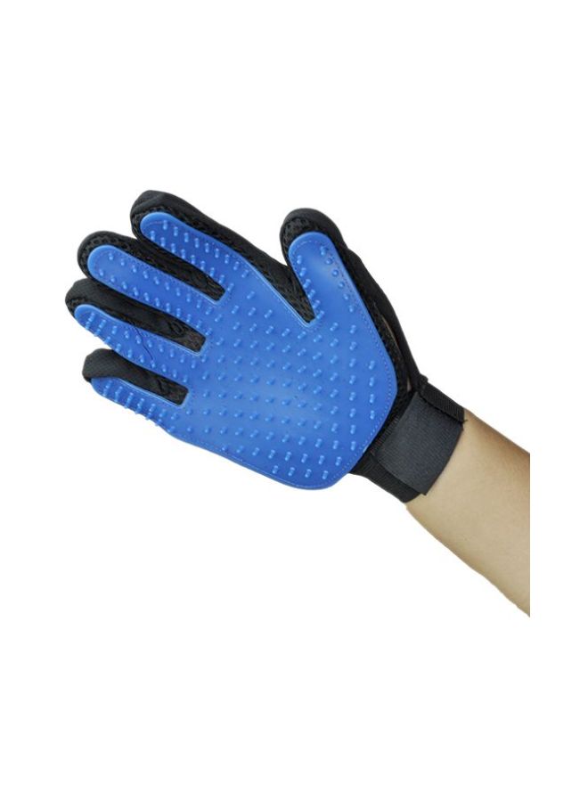 إسكدنيا فرشاة تدليك على شكل قفاز أسود/أزرق - Image 3