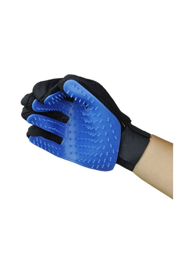 إسكدنيا فرشاة تدليك على شكل قفاز أسود/أزرق - Image 2