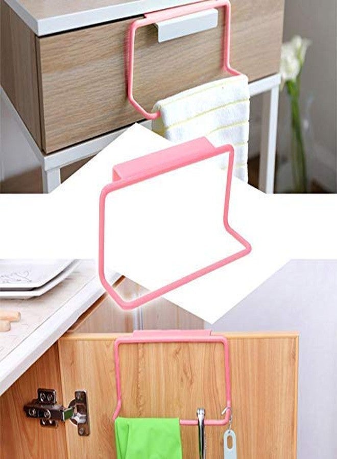 Moxtiza Cupboard Over Door Kitchen Towel Hanger, Door Towel Rack, Kitchen nepkin Rack, Napkin Towel Holder - 2 Piece Pack (Color Vary) - Image 5