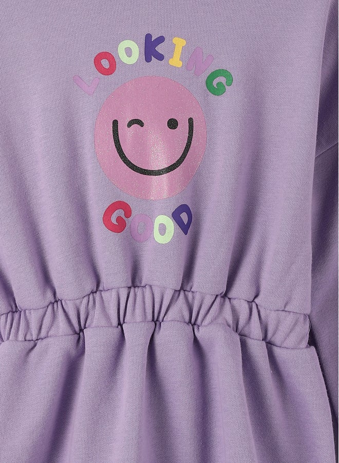 LC WAIKIKI Hooded Long Sleeve Girl Dress  - Image 3