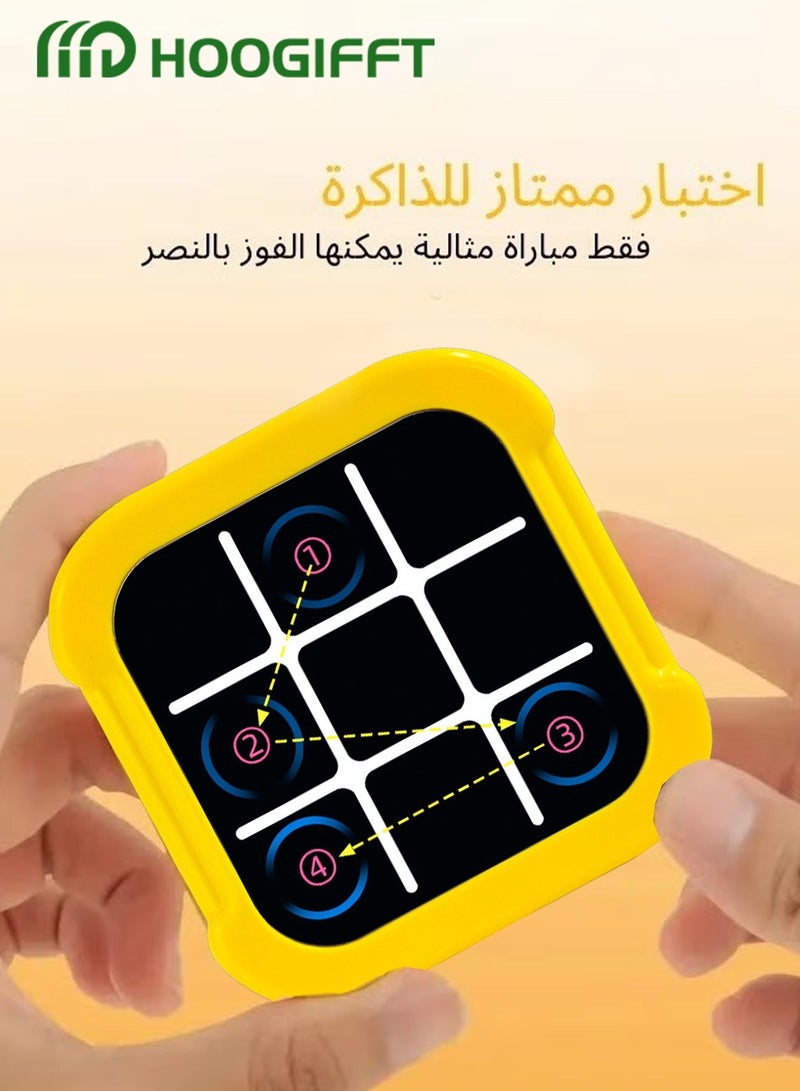 HOOGIFFT 5 in 1 Electronic Handheld Puzzle Game Console, Tic Tac Toe Bolt Game Travel Tic Tac Toys, Educational Travel Games Family Game Improve Memory and Concentration,Fidget Toys for Kids and Adults - Image 2