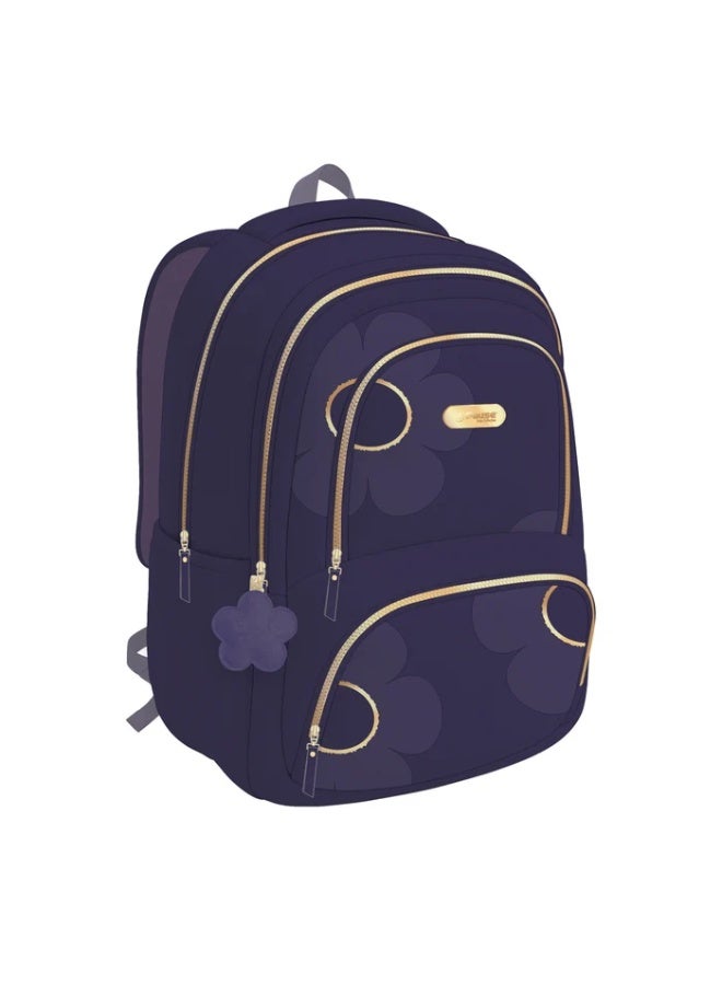 Pause Navy Floral Backpack 18