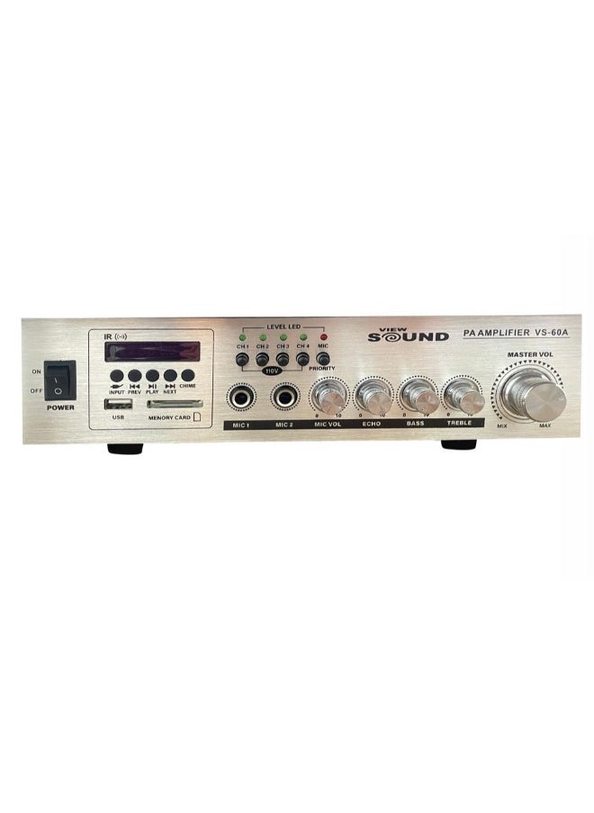 View Sound Public Address power amplifier - Black*Silver - VS-60A  - Image 1