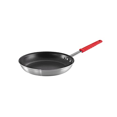 Tramontina Professional 12Inch Non Stick Large Frying Pan HeavyGauge Aluminum Skillet with Reinforced Nonstick Coating Red Handle Dishwasher and Oven Safe