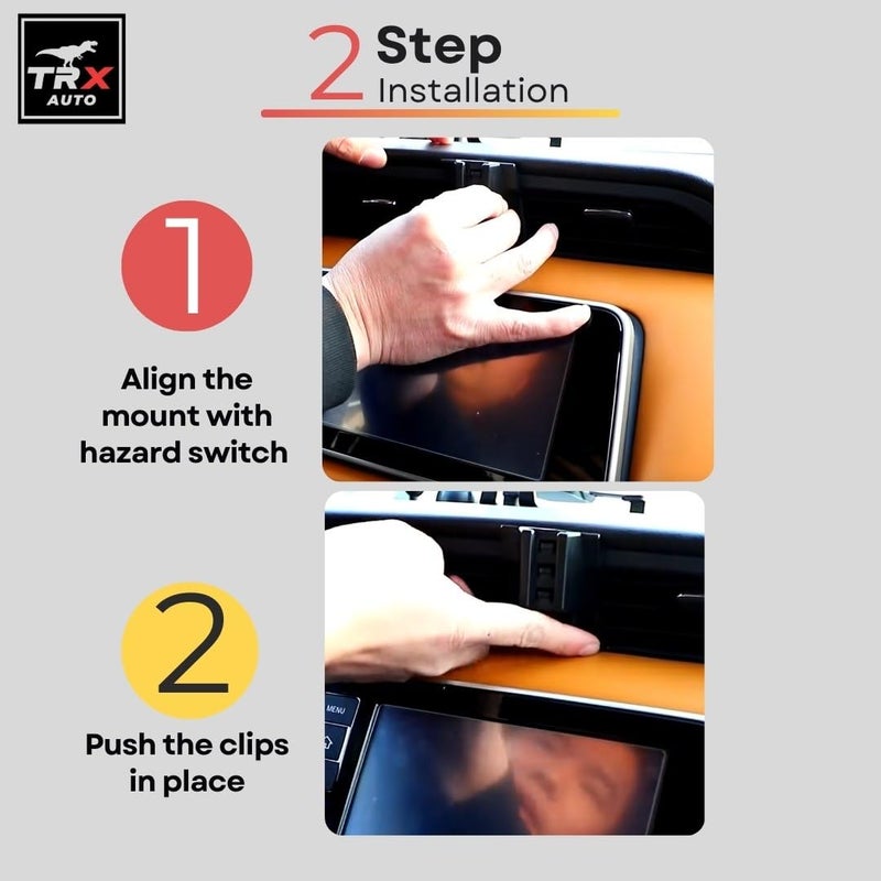 TRX AUTO Phone Holder Mount With Gravity Phone Holder For Nissan Kicks 2017 To 2023 | Nissan Kicks Accessories 2024 | Kicks Mobile Phone Holder - Image 5
