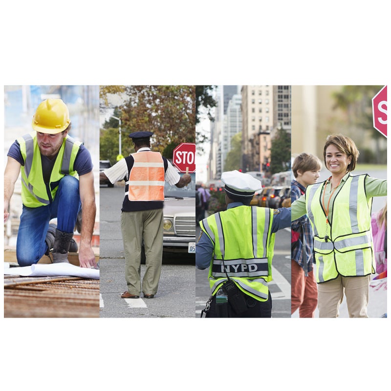 SFVest Reflective Safety T-Shirt Elastic Soft Mesh UV Protection - 360 Degree Reflective Bands Visible Within 300 Meters - Quick Dry Shirt for Night Work - Image 5