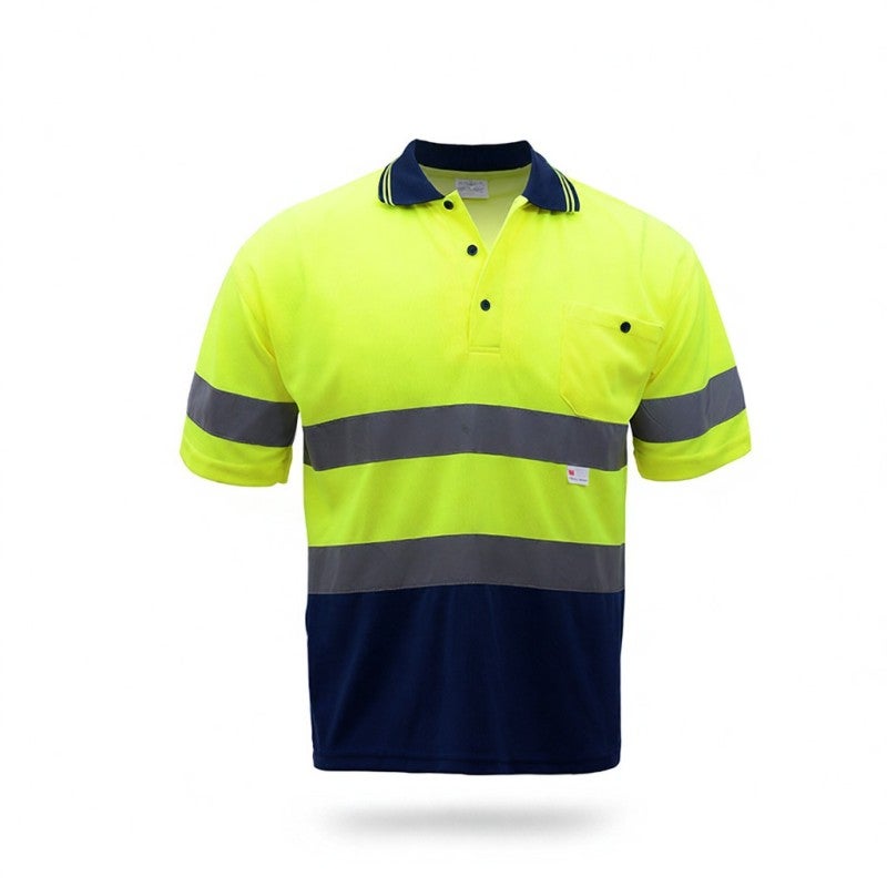 SFVest Reflective Safety T-Shirt Elastic Soft Mesh UV Protection - 360 Degree Reflective Bands Visible Within 300 Meters - Quick Dry Shirt for Night Work - Image 1