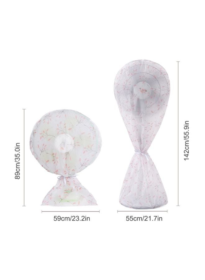 Loquat Full Coverage Fan Cover White/Red 22.00x3.00x19.00cm - Image 4