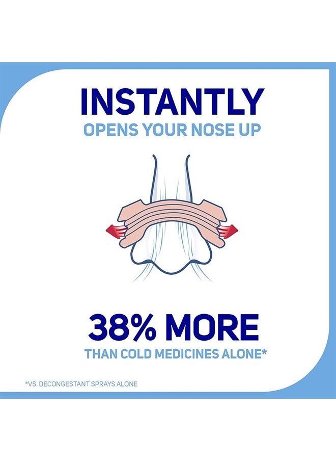 Breathe Right - Nasal Strips for Sensitive Skin, Large, Clear, 30 Strips - Image 1