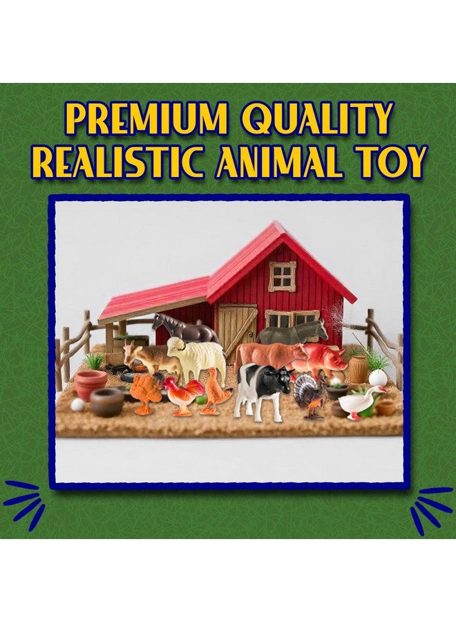 Bedwina Farm Animal Toys - Pack of 12 - Plastic Farm Animals for Kids, Realistic 3-5 Inch Ranch / Barnyard Toy Figures Styles Include Sheep, Horse, Goat, Duck, Chicken, Turkey, Cow, Pig - Image 4