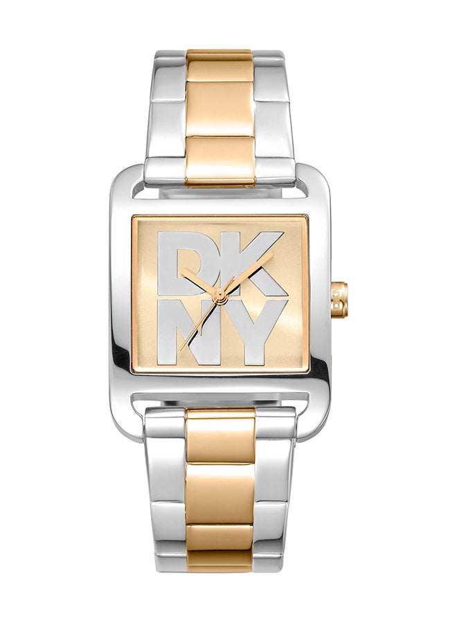 DKNY ديكني سيتي ماكسي DK1L001M0075 - ساعة كوارتز نسائية من الفولاذ المقاوم للصدأ 3 عقارب - Image 1