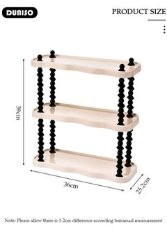DUNISO 3-Tier Countertop Organizer, Acrylic Bathroom Organizer Countertop Vanity Organizer, Kitchen Spice Counter Organizers, Perfume Tray for Bedroom Skincare Storage Rack  - Image 4