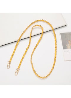 Generic Chic Summer Bag Chain DIY Strap K2163 aluminum chain leather crossbody (yellow)  - Image 1