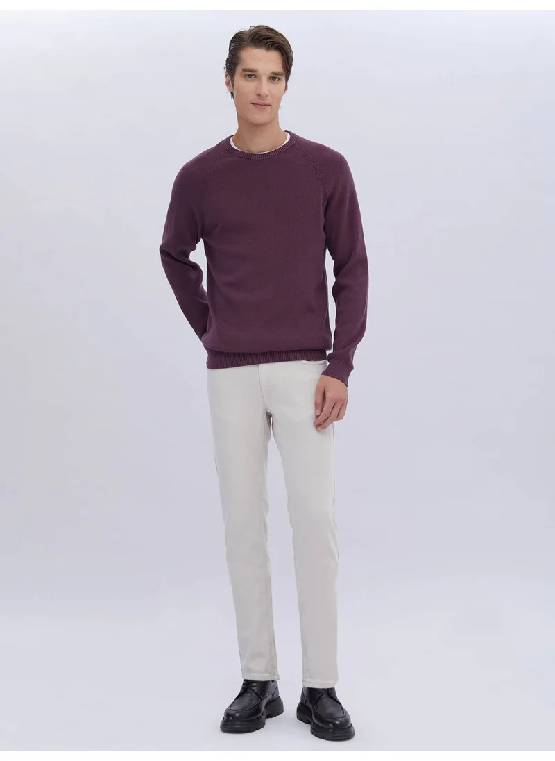 Kip Plum Patterned Sweater
