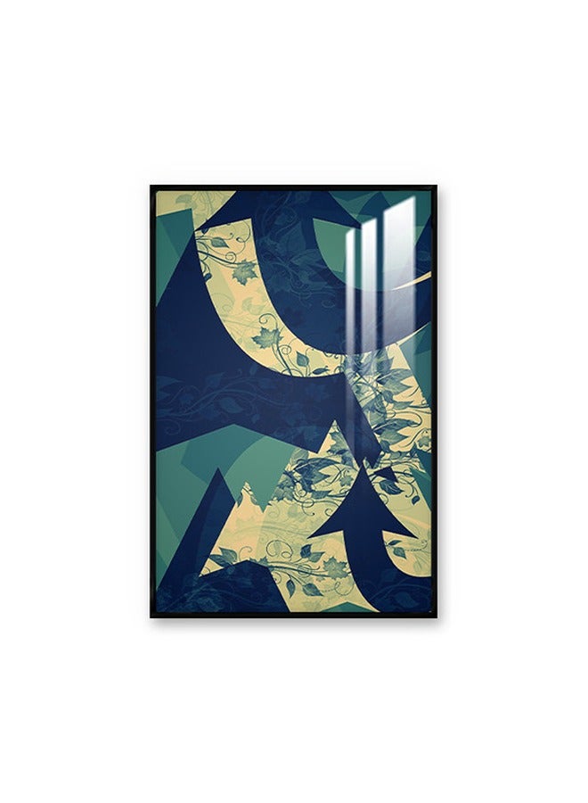 Marktna Decorative Wall Art Painting 120X80Cm With An Abstract Design Brown Frame And A Transparent Acrylic Layer 0.5Kg - Image 2