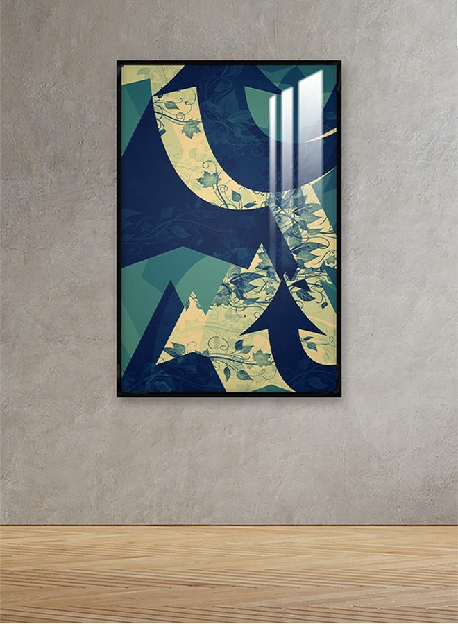 Marktna Decorative Wall Art Painting 120X80Cm With An Abstract Design Brown Frame And A Transparent Acrylic Layer 0.5Kg - Image 1