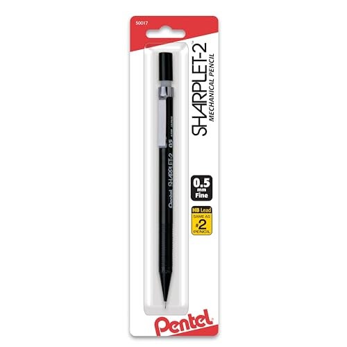 Pentel Sharplet-2 Automatic Pencil, 0.5mm, Black, 1 Pack (A125BP-K6) - Image 1