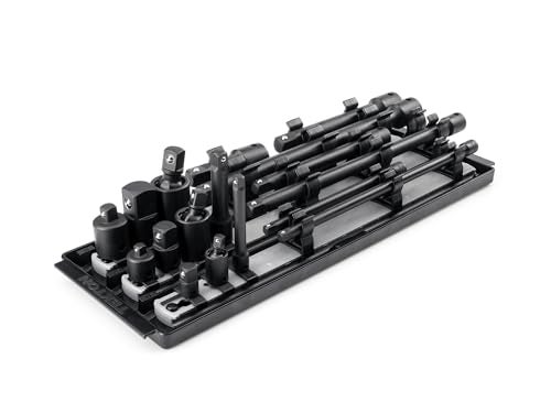 TEKTON 14 38 12 Inch Drive Impact Extension and Accessory Set with Rails and Tray 17Piece SIA99201 - Image 1