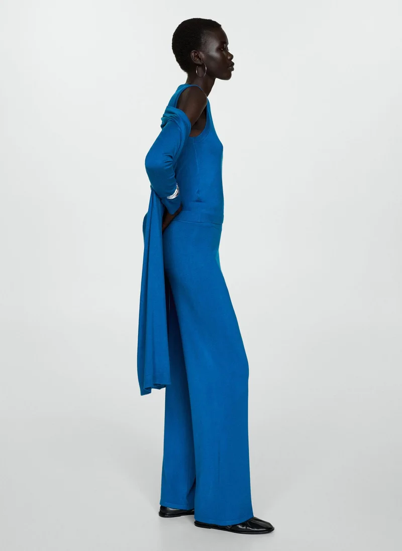MANGO Essential Knitted Wideleg Pants