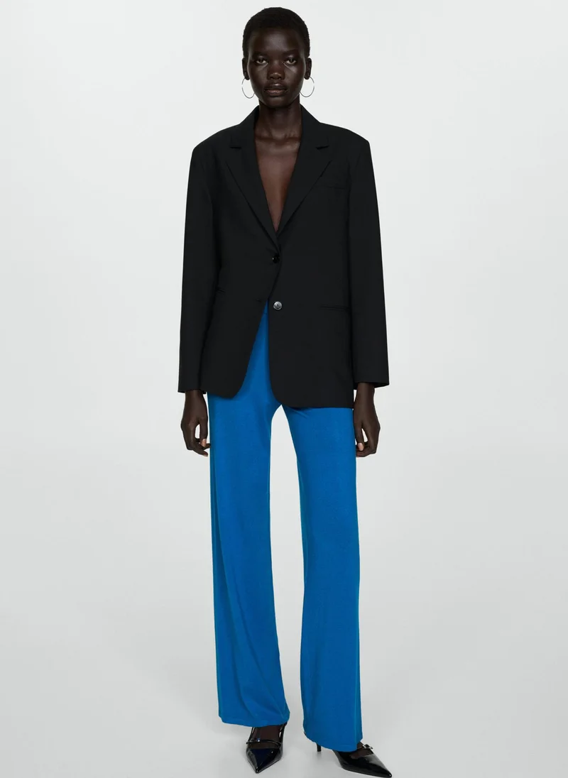 MANGO Essential Knitted Wideleg Pants