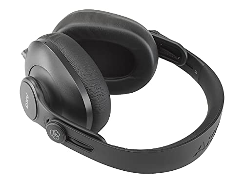 AKG Pro Audio K361BT Bluetooth Wireless or Wired, Over-Ear, Closed-Back, Light Weight, Foldable, Professional Recording Studio Headphones, Studio Monitor Mixing, Podcast, DJ Stereo Headsets, Black - Image 4