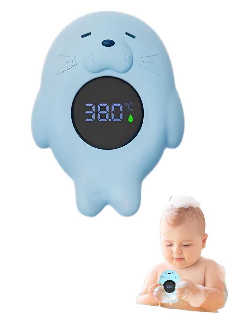 Baby Bathtub Thermometer, Instant Read Digital Thermometer for Water, Infant Bath Floating Toy, Safety WaterTemperature Toy  - Image 1
