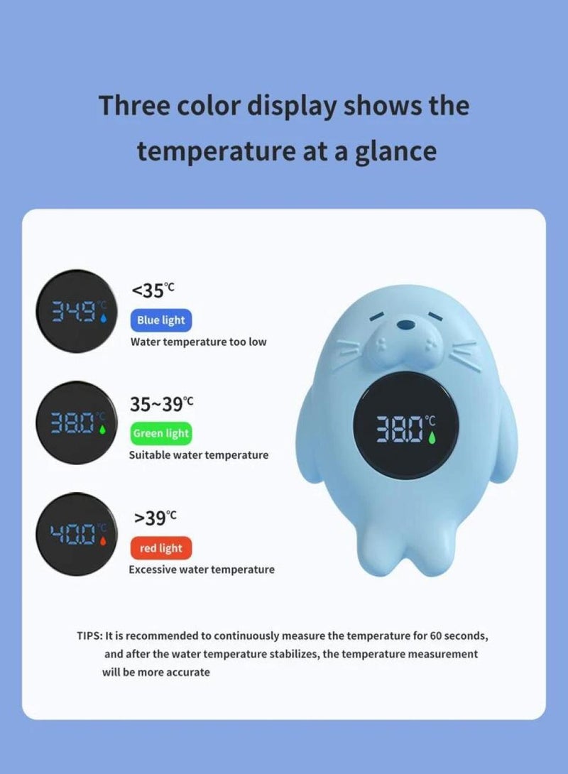 Baby Bathtub Thermometer, Instant Read Digital Thermometer for Water, Infant Bath Floating Toy, Safety WaterTemperature Toy  - Image 4
