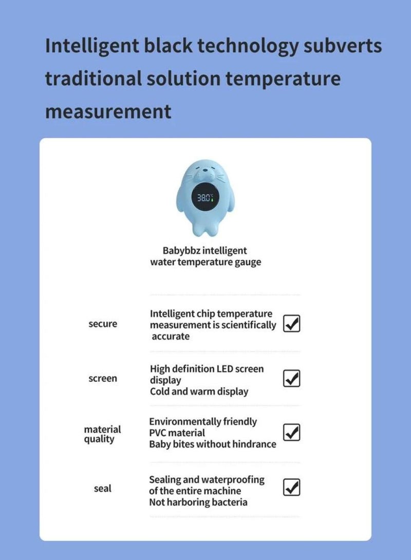 Baby Bathtub Thermometer, Instant Read Digital Thermometer for Water, Infant Bath Floating Toy, Safety WaterTemperature Toy  - Image 5