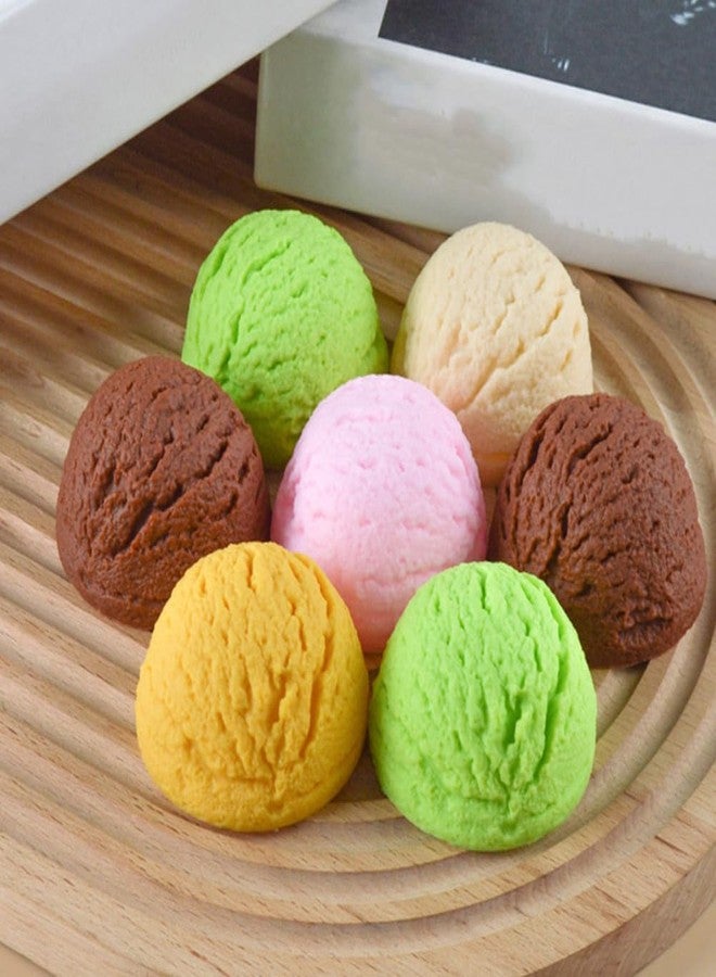 TOYANDONA 5pcs Simulation Ice Cream Simulation Dessert Toy Fake Ice Cream Balls Artificial Ice Cream Scoops Fake Dessert Models Bread Photography Prop Ice Cream Model Food Play PVC Egg Roll - Image 4