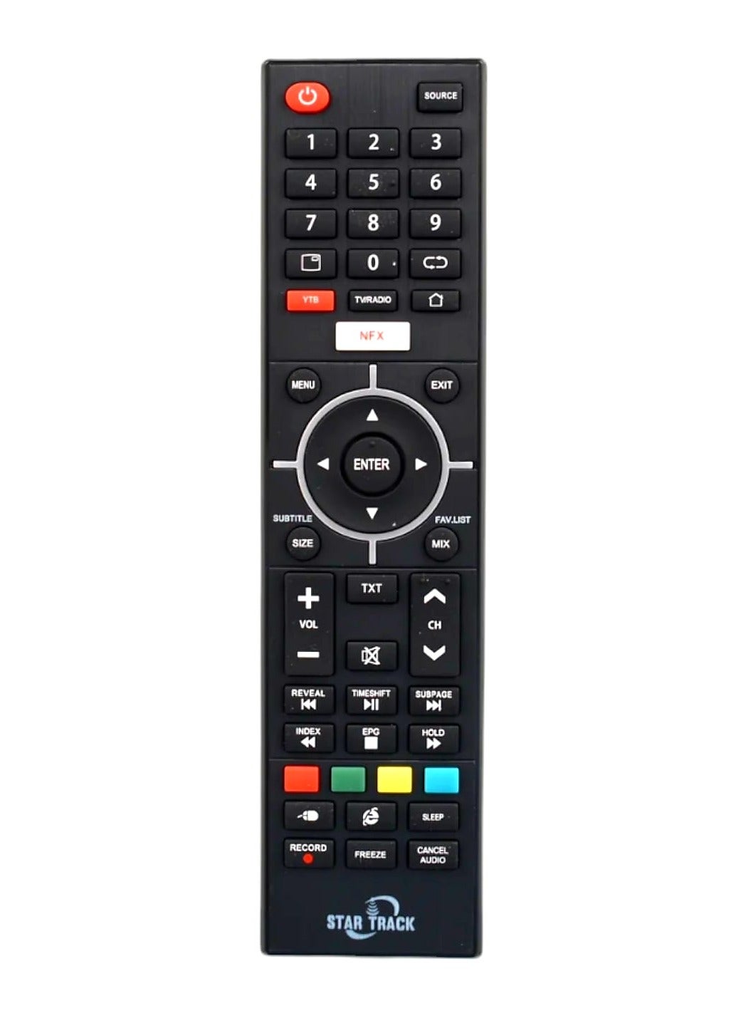 STAR TRACK ORIGINAL REMOTE CONTROL FOR STARTRACK SMART TV , LED , LCD , Upgraded Infrared Remote Control with Netflix and YouTube Buttons