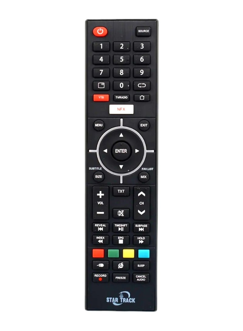 STAR TRACK ORIGINAL REMOTE CONTROL FOR STARTRACK SMART TV , LED , LCD , Upgraded Infrared Remote Control with Netflix and YouTube Buttons - Image 1