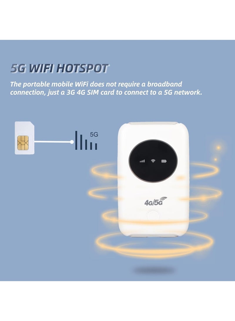 Nanak 4G/5G LTE USB Modem with SIM Card Slot, Wireless USB Modem 300Mbps Mobile 5G WiFi Router Unlocked Mobile WiFi Portable WiFi Hotspot Portable USB WiFi Modem Up to 10 WiFi Connect Devices - Image 2