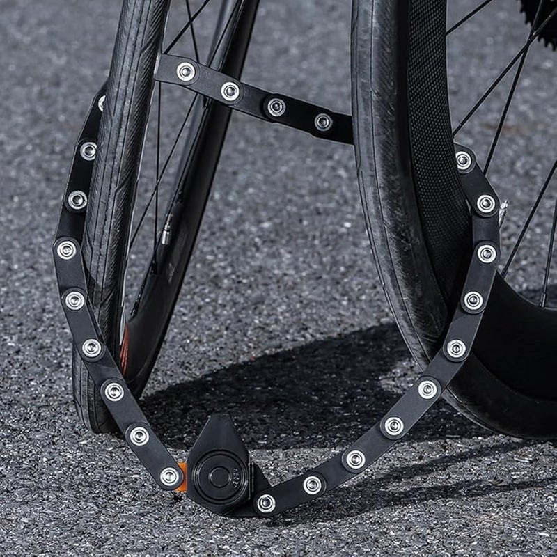 Heavy Duty Steel Chain Combination Lock for Folding Bikes Weatherproof Anti Theft Cycling Commuting Travel - Image 3