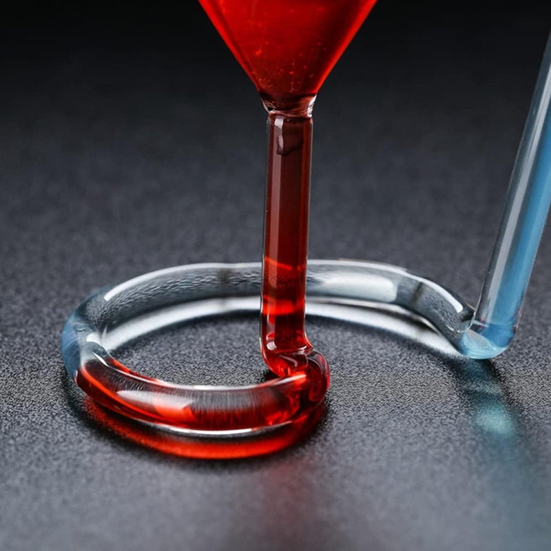 comfrt Martini Glass with Straw Vampire Crystal Spiral Cocktail Glass with Straw Rotating Martini Glass Champagne Red Wine Cup Glass Wine Cup Pink - Image 3
