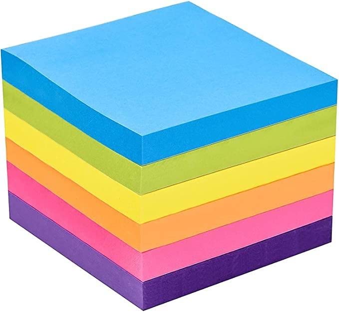 OFIXO 400 Sticky Notes 3x3 Inches,Bright Colors Self-Stick Pads, Easy to Post for Home, Office, - Image 1