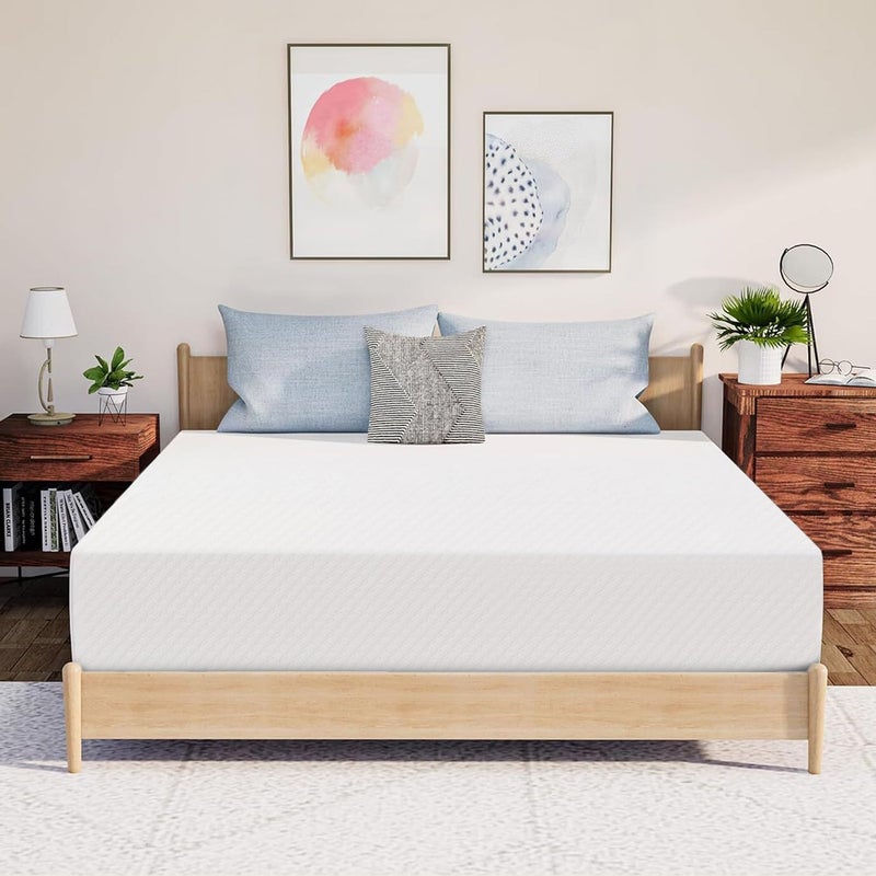 Neo Sleep 12 Inch King Medium Firm Cooling Gel Memory Foam Mattress for Cool Sleep Pressure Relieving CertiPURUS Certified Foam Mattress in a Box Fiberglass Free King 12 in
