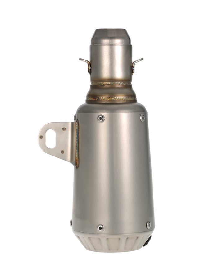 NIBEMINENT Frosted Muffler Pipe Exhaust With Net Tail For Motorcycle ATV - Image 1