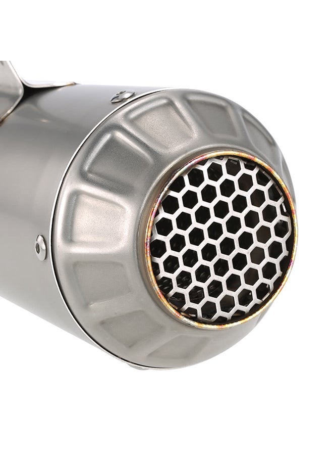 NIBEMINENT Frosted Muffler Pipe Exhaust With Net Tail For Motorcycle ATV - Image 3