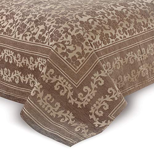 Victor Splash Coral/Cotton Viscose Double Bedcover with Pillow Covers Easy Wash/Extra Soft Breathable/Fade Resistant & Cooling - 90" x 100" / 228cm x 254cm (Brown) - Image 5