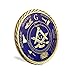 deDecoml Freemason Masonic Brotherhood Car Emblems Gold Plated in Blue Masonic Accessories Gifts - Image 3