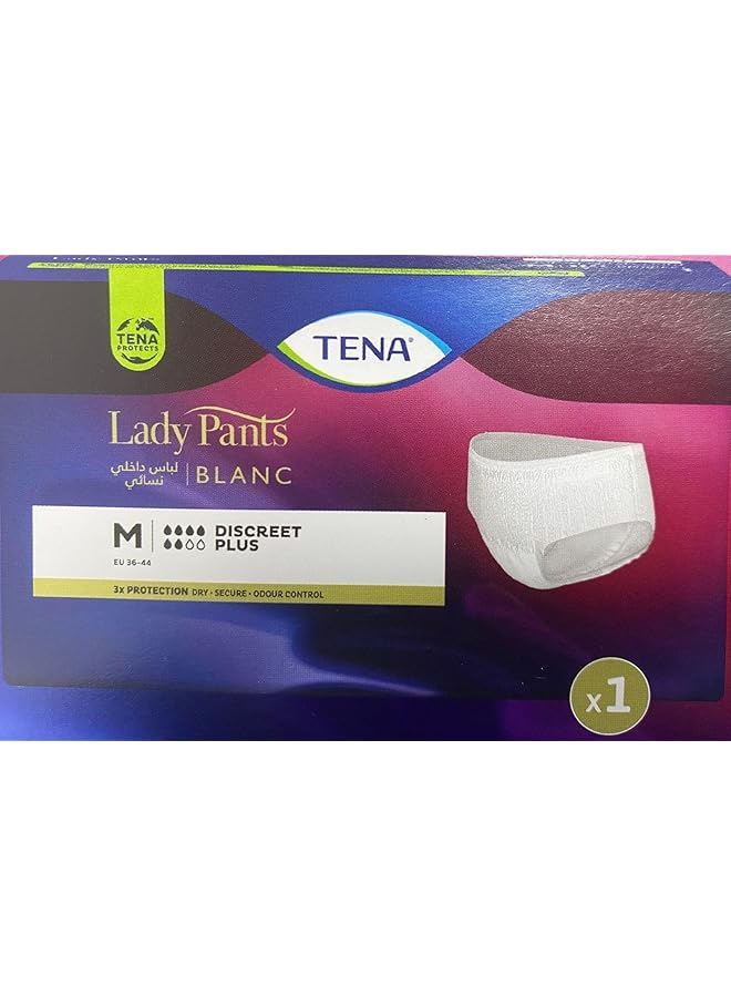 Tena Lady Pants Discreet Plus Medium 1 Count 